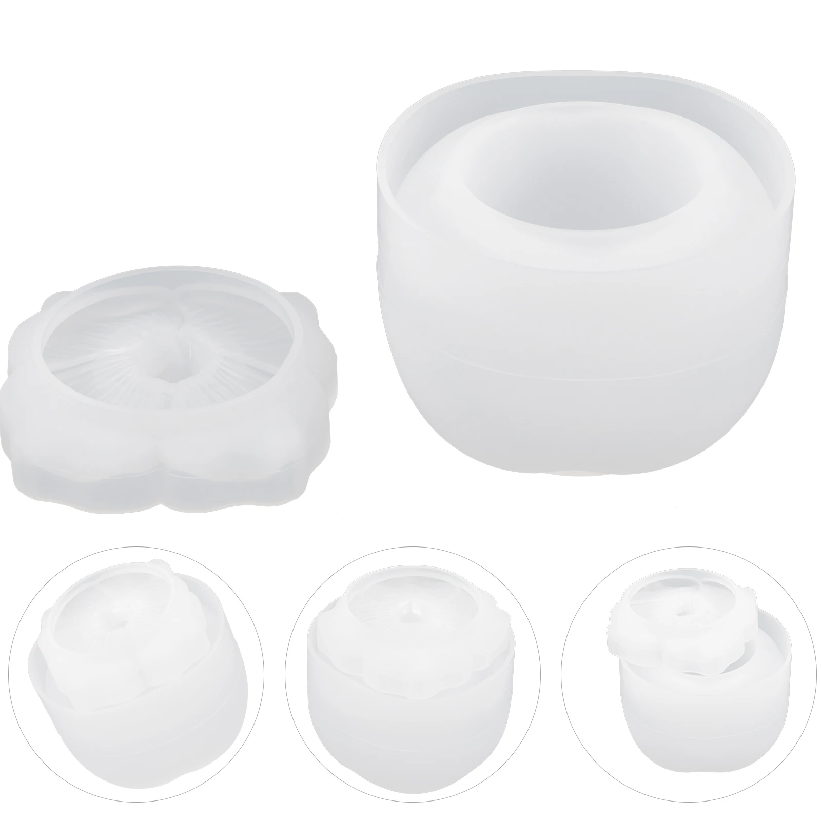 

DIY Silicone Mold Storage Box Jewelry Jar Casting Supplies Epoxy Molds Kitchen Accessories Practical Use Home