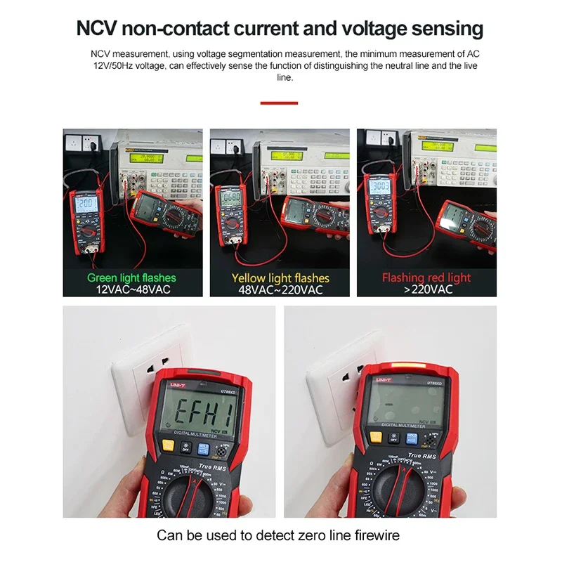 UNI-T True RMS Multimeter Digital Professional Electrical Tester UT89XD UT89X NCV Diode Temperature Triode Capacitance Meter