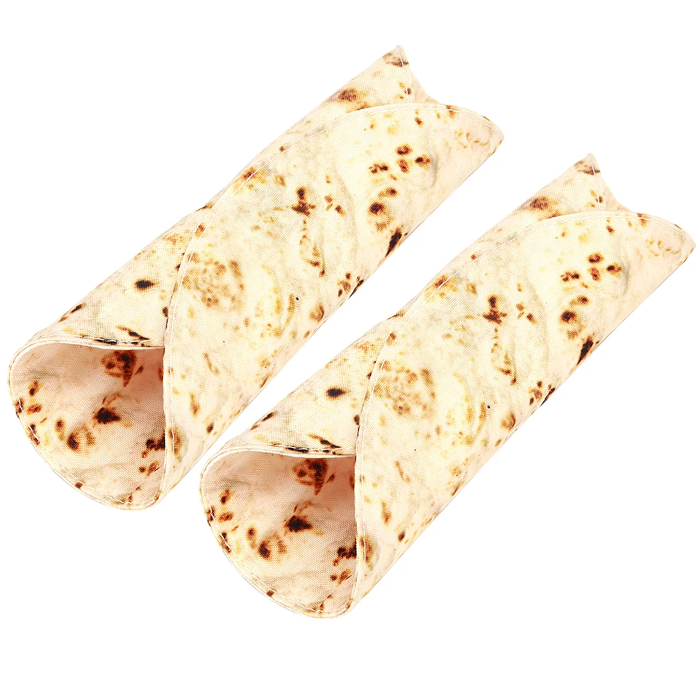

2 Pcs Pen Holder Burrito Pencil Bag Case Canvas Cute Clear Tortilla for Pencils
