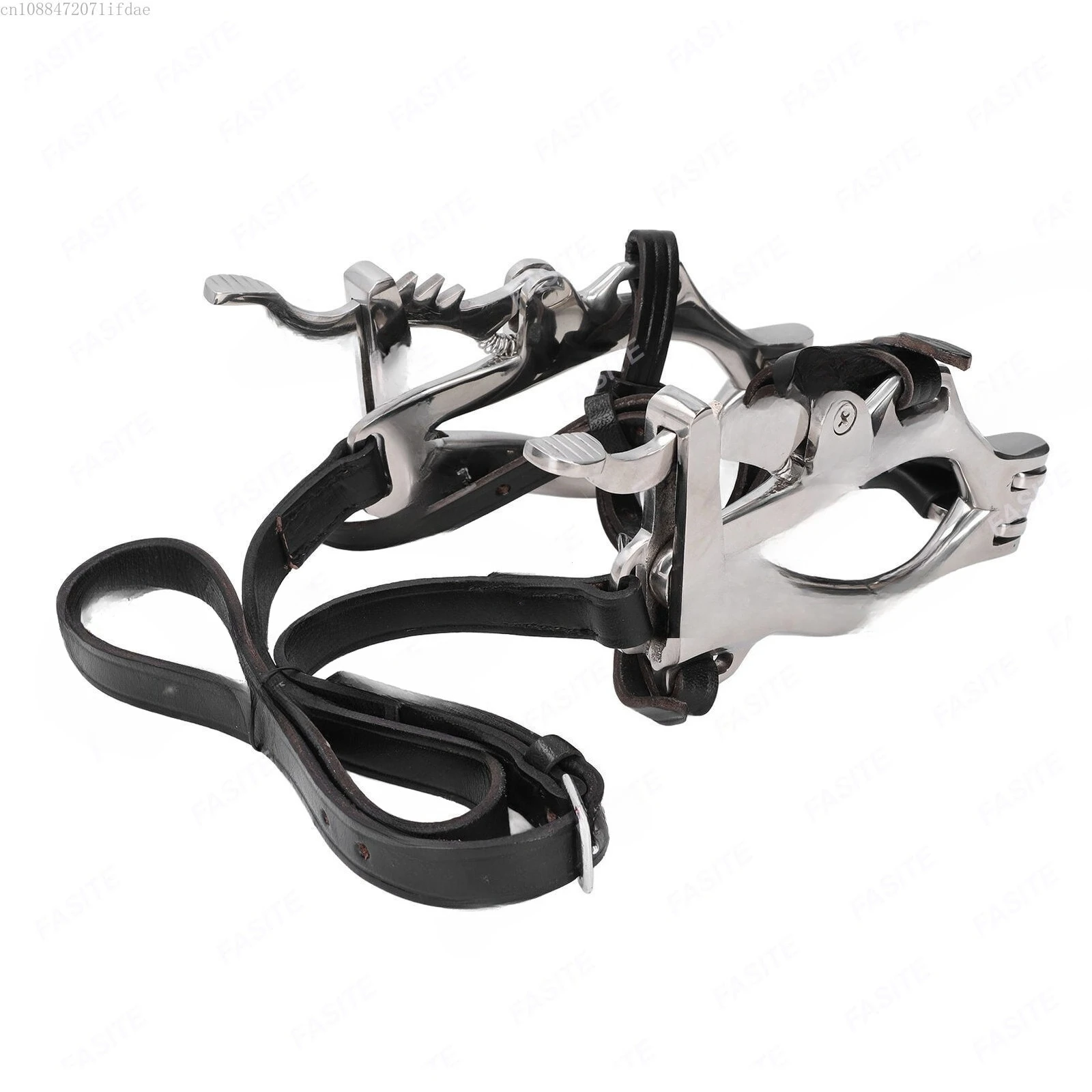 

Horse Pony dental endoscope with leather plate, stainless steel, and float