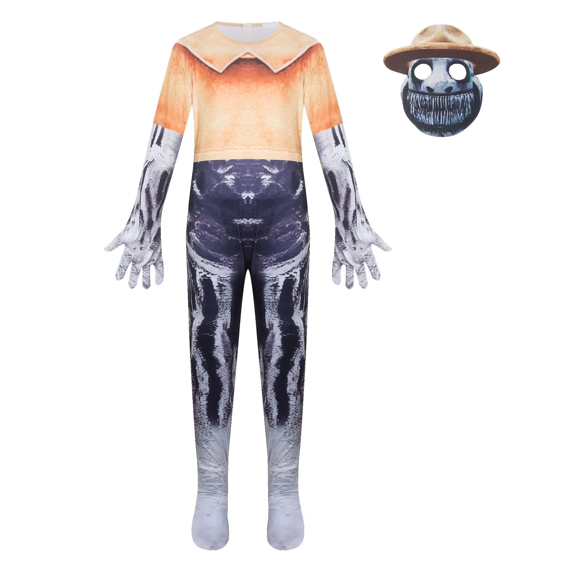 Halloween Zoonomaly Cosplay Kids Jumpsuit Zoonomaly Monster Costume Bodysuit Role-play Props Clothes Carnival Party Sets Gifts