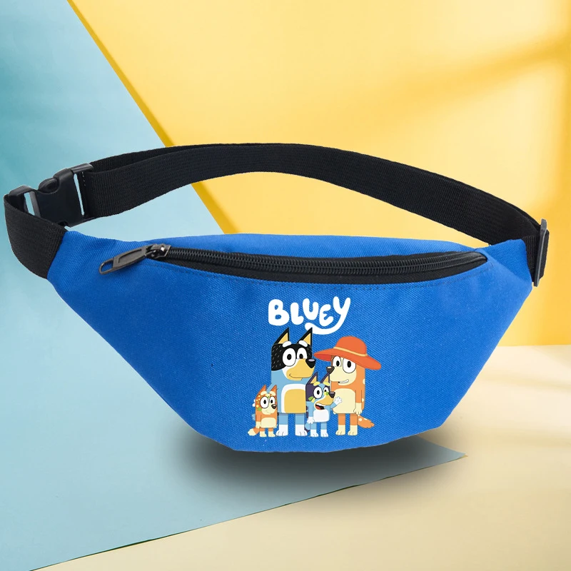 Blueys Bingo Waist Bag Men Women Anime Fashion Sports Fitness Portable Mobile Phone Pouch Hip Hop Chest Pack Children Coin Purse