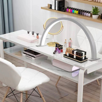 Beauty Salon LED Desk Lamp U-Shaped USB Socket Cool Light 40/56/66cm Eye Protection Nail Art Tattoo Fill Light Reading Light