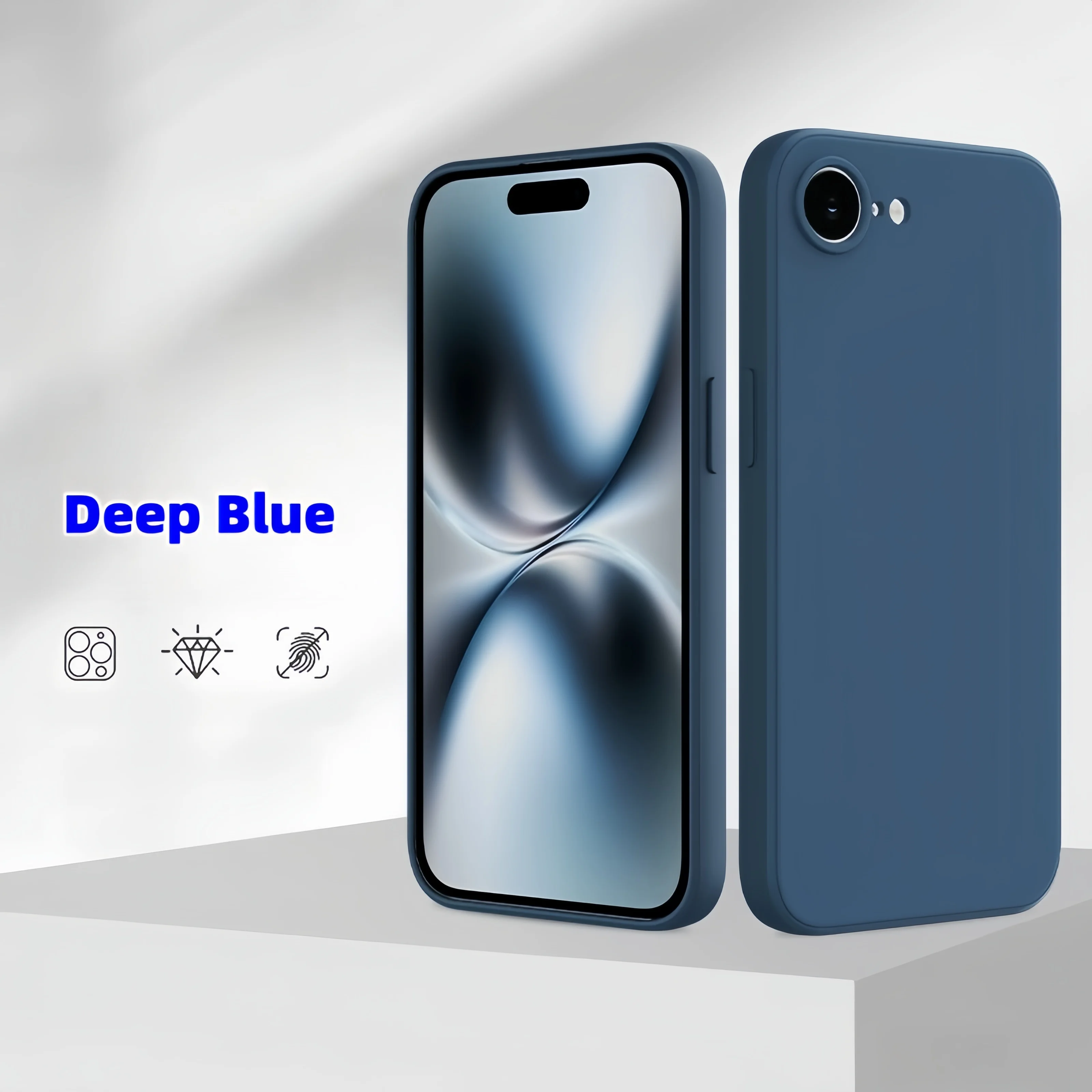 Modische Einfarbige Stoßfeste Schutzhülle aus Flüssigsilikon für iPhone 17e/16e/SE2022/SE2020/8/7/8+/7+/Xs Max/XR/XS/X – Detail 9