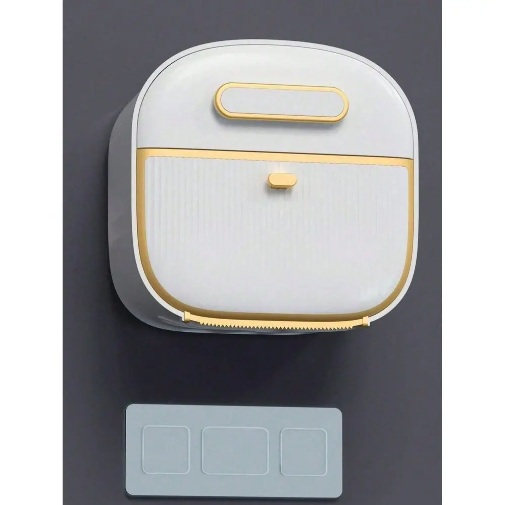 

Bathroom Space Fashionable WallMounted Toilet Paper Holder Waterproof, No Drilling Required, With Convenient Drawer, Easy SelfA