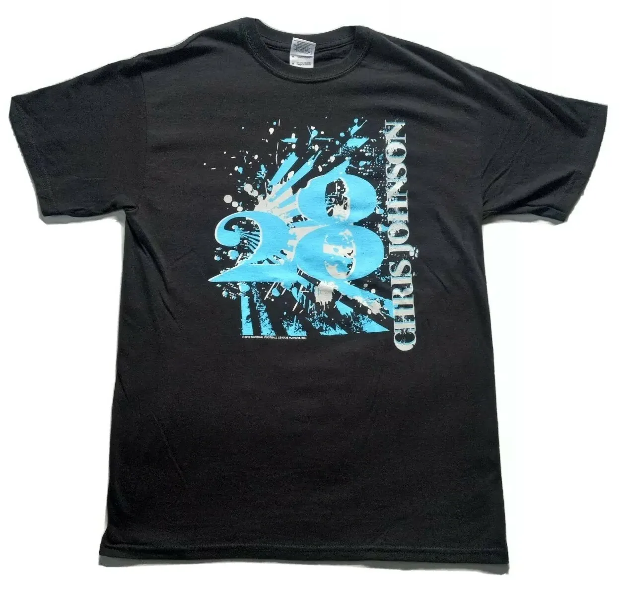 vtg-chris-johnson-tenn-titas-28-camiseta-grafica-sz-m-2010-nwot-preta