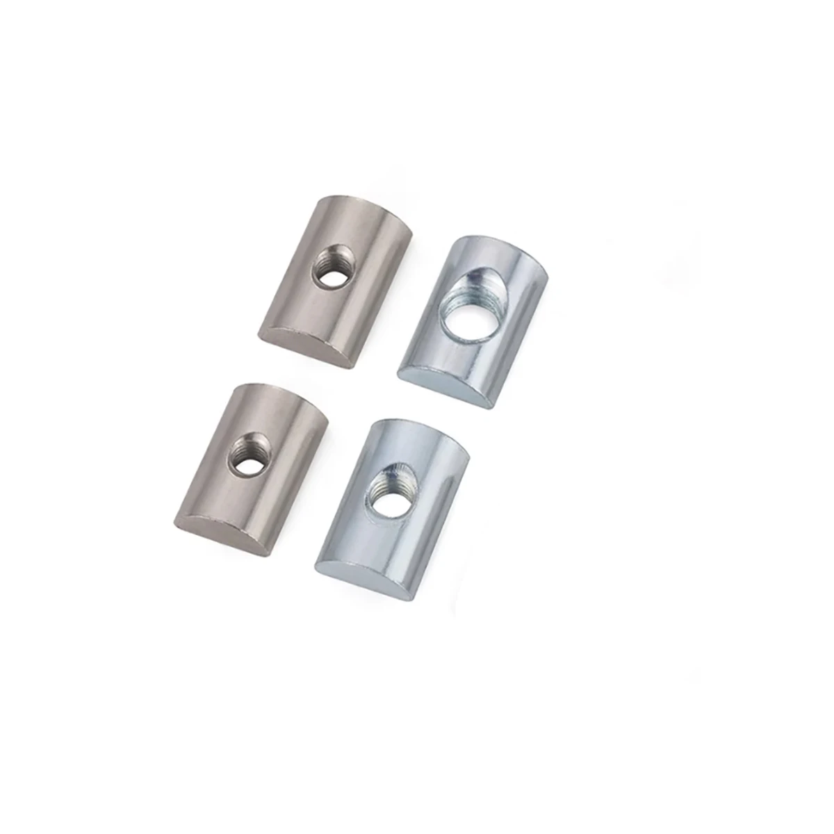 Carbon Steel Galvanized Half Round Nut / Rectangular Screw Cap M4-M8