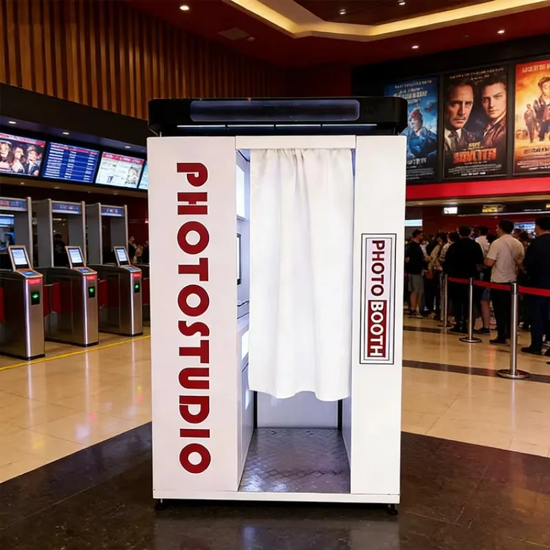 Quality Certified Photo Booth Vending Machine Customizable Digital Touch Screen Printer Camera for Party Event Self Service