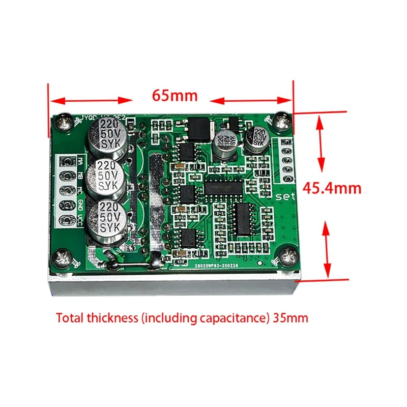 DC12-36V 500W 15A bebas tanpa sikat papan Driver Motor Foward pengendali kecepatan terbalik modul saklar kontrol