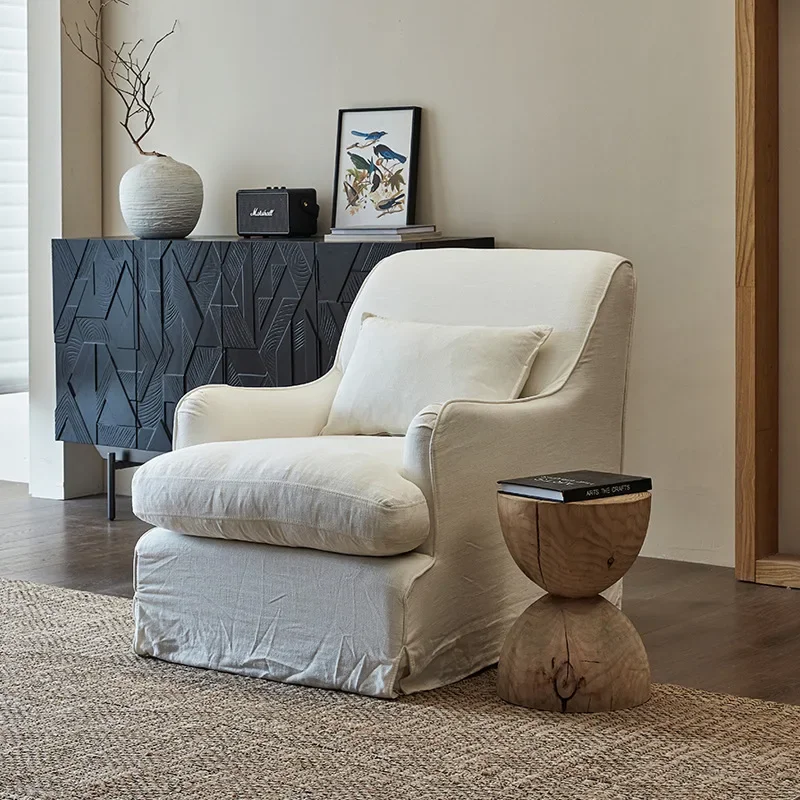 

Ваби-Саби, ветровой диван из льняной ткани, съемный и моющийся, для квартиры, гостиной, для отдыха, одиночный тройной диван для отдыха, скандинавский проживание в семье