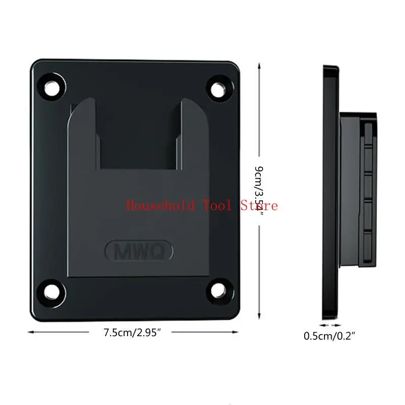 MIWAQI用のウォールマウントストレージマウントブラケットホルダー14.4-18Vリチウムバッテリー電気ツール5パックツールマウント