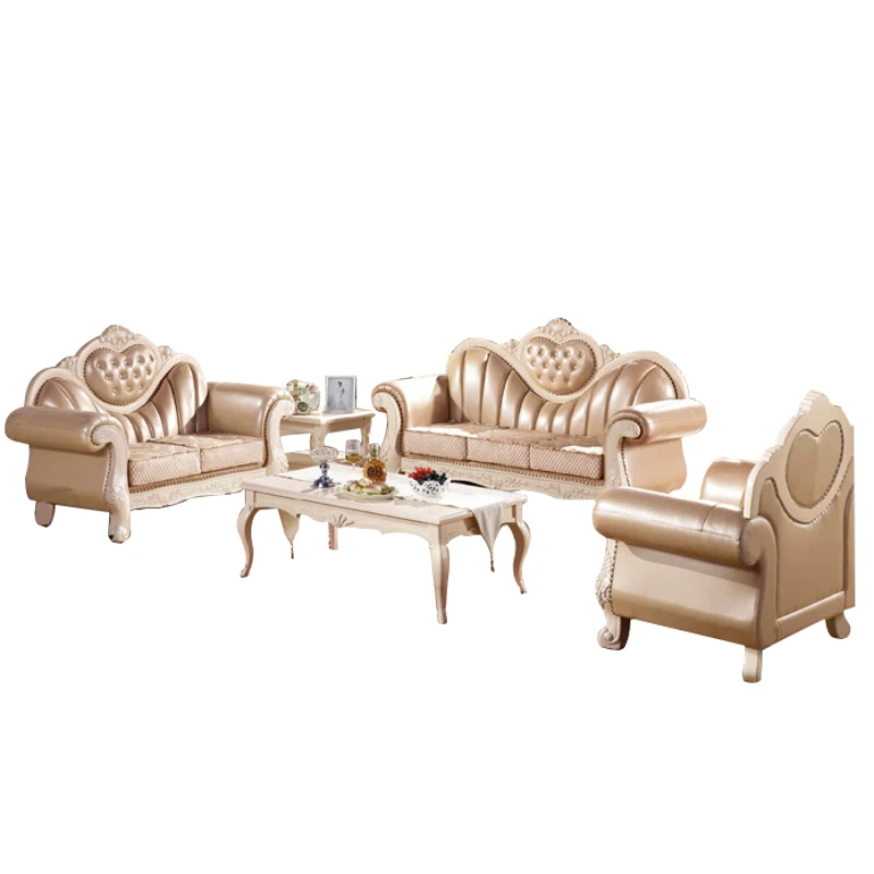 

Furniture Rococo Sofa Living Room Classic Sofa Sets European 600*600*590mm 1350*750*500mm European Style Fabric Modern