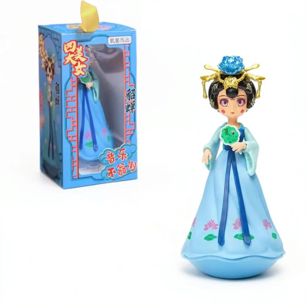 Chinese Style Wobble Toy Figure Decorative Desktop Craft Unique Home Ornament Traditional Culture Inspired Collection Gift