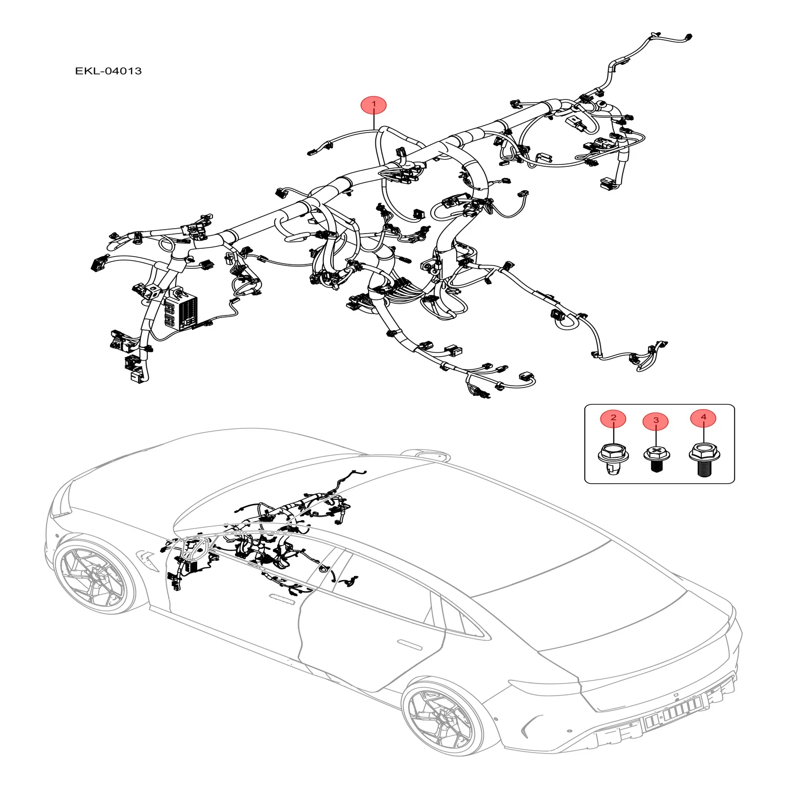 For BYD SEAL Dashboard Harness EKEAT-4003100A