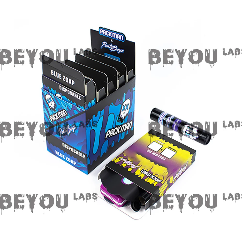 Packman BLINKER Empty Cartridge Storage Plastic Bag Paper Display Box Black Pop Top 78mm Pack Screen Cardboard 1ML 2ML 3ML