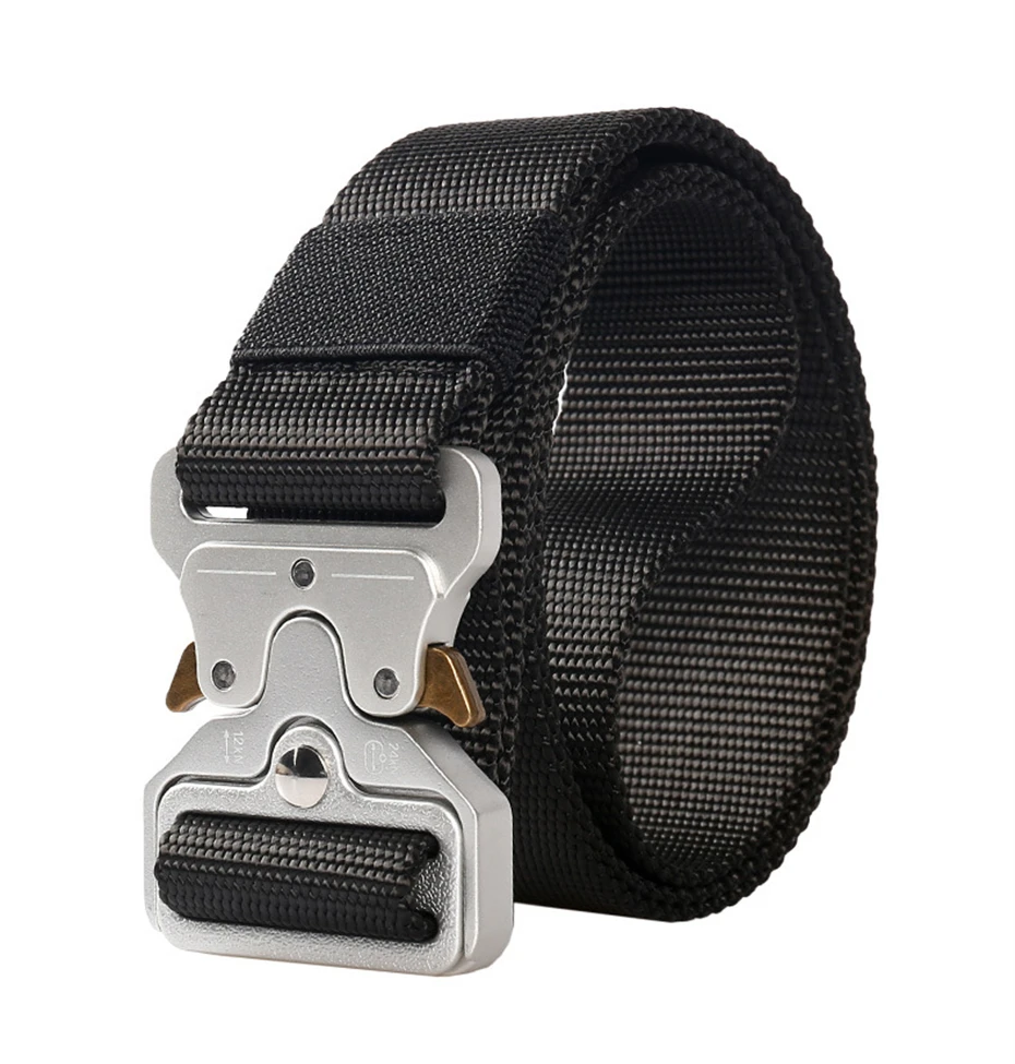 2025 Punk Techwear Tactical Belt Men Women Multifunctional Alloy Buckle Outdoor Casual Canvas Belt Waistband