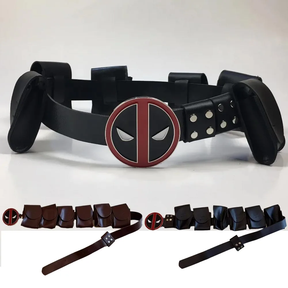 

Deadpool Belt Cosplay Superhero Adjustable Belts Halloween Carnival Dress Up Party Costume Accessories Props