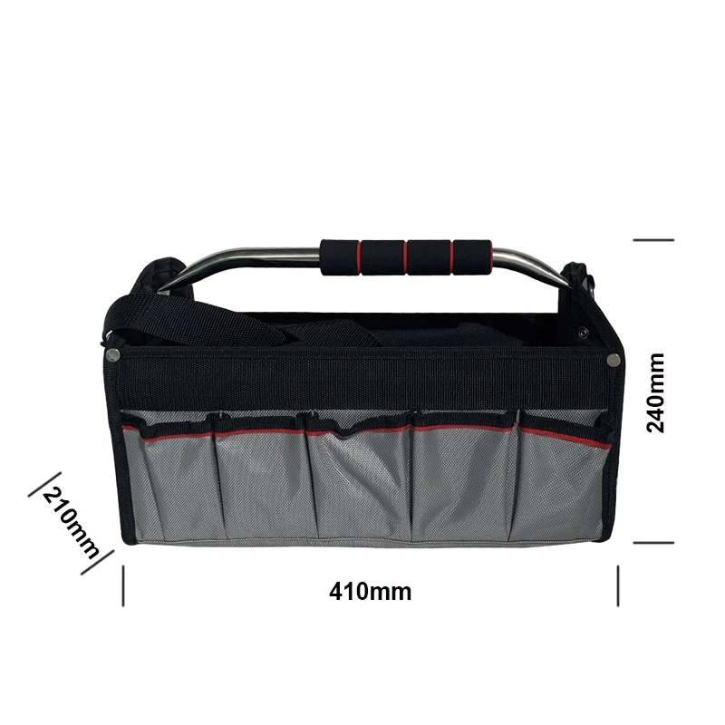 2025Hot Sale Customized Tool Bag Heavy Duty Multi Pockets Oxford Material Tool Storage Bag