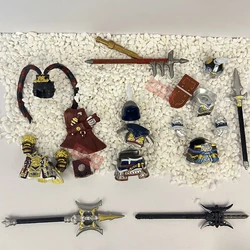 Décennie s de construction épée et lance, temps des Prairies, arme fortement armée, casque et armure, puzzle, accessoires d'assemblage MOC, série 4