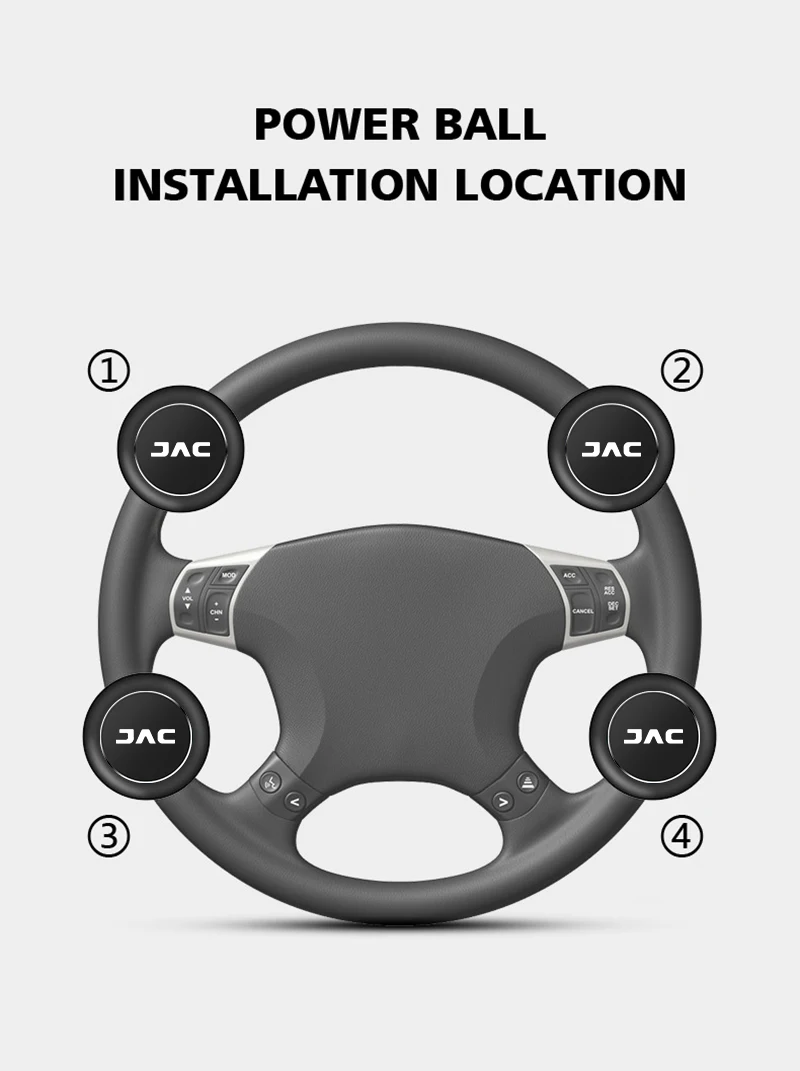 car accessoire steering wheel cover booster for jac nk j4 J5 j7 Saloon SEI 2 3 7 JS3 JS4 JS2 KN KR1 QX REFINE S2 S3 S4 S5