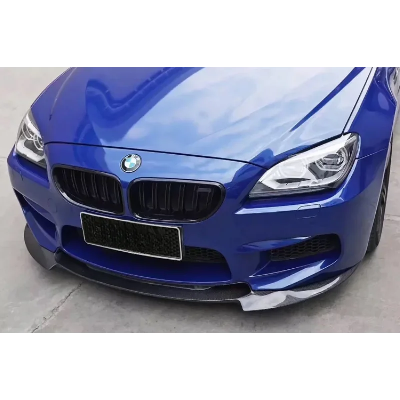 Vor Style carbon fiber front lip bumper spoiler splitter for BMW F06 F12 F13 M6