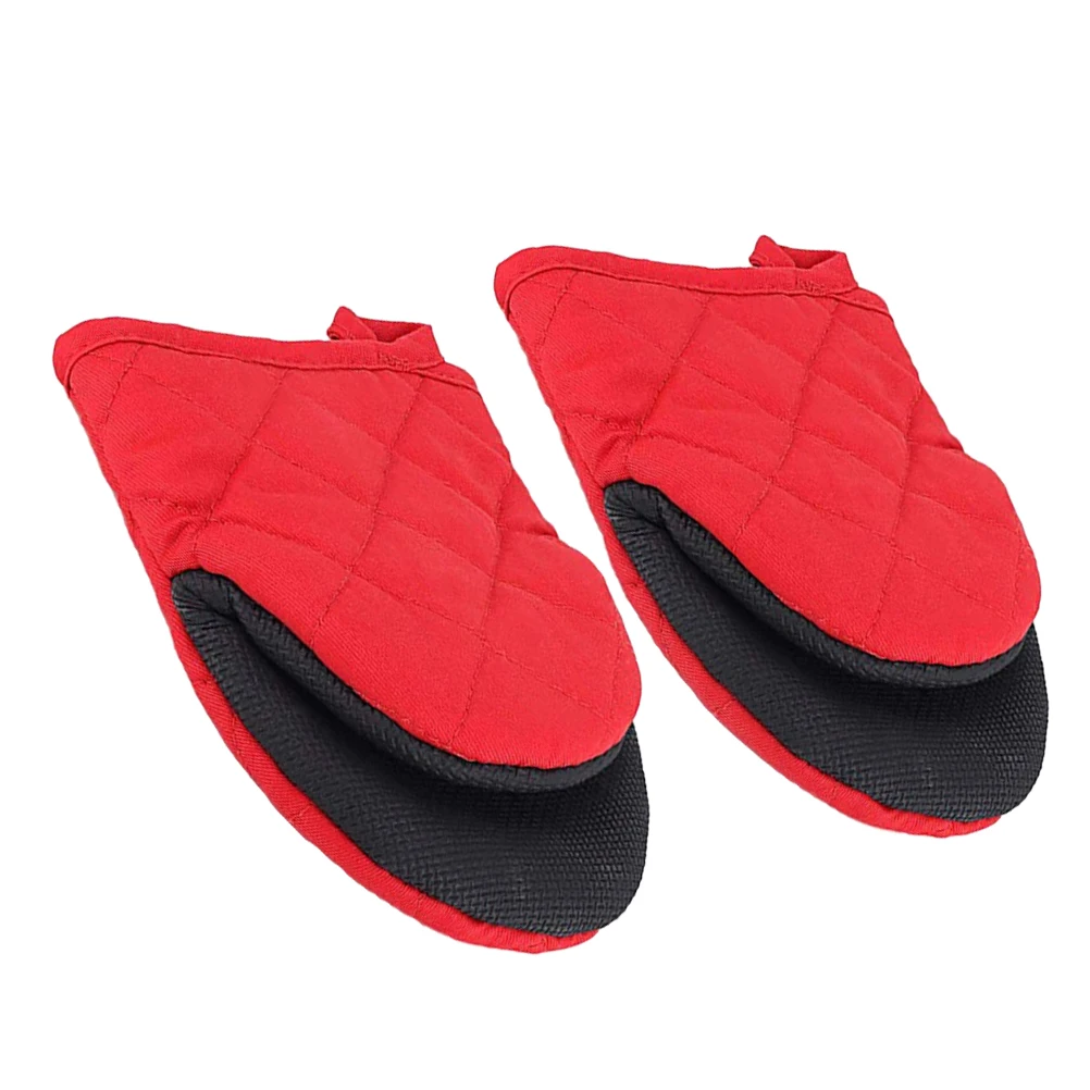

Insulation Resistant Cooking Heat-Resistant Gloves Oven Baking Kitchen Microwave Gloves Easy Clean Hanging Practical Use