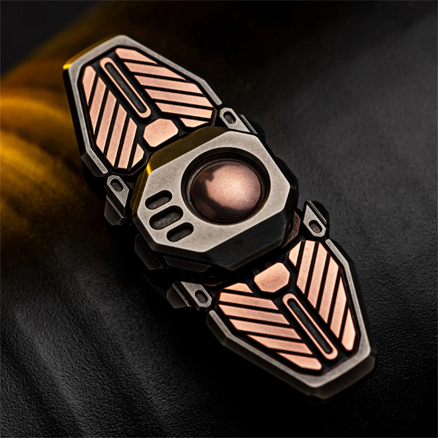 WANWU EDC in acciaio inox punta delle dita giroscopio metallo agitarsi giocattoli antistress Finger Spinner