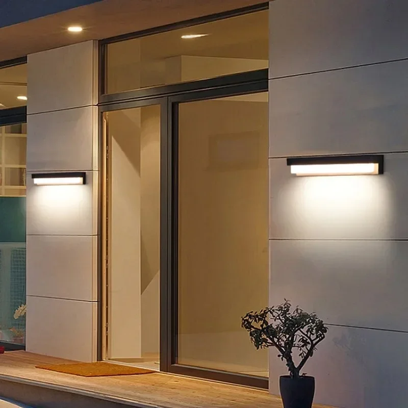 Luz LED Solar de pared, lámpara impermeable IP65 para exteriores, decoración de jardín, balcón, Villa, puerta, número, candelabro de pared, iluminación interior