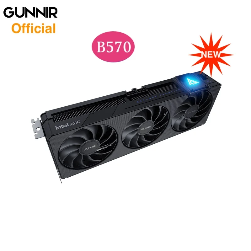 Nowy przyjazd! Kompletna oryginalna nowa karta graficzna GUNNIR Intel Arc B570 10 GB PHOTON/INDEX GDDR6 (192-bit, 19 Gb/s obsługuje 4K)