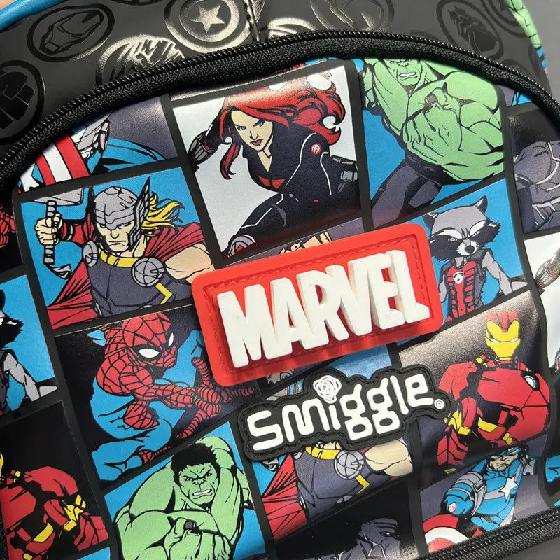 Marvel Smiggle Tornister Superbohater Chłopcy Plecak Iron Man Spiderman Student 6-12 lat Lekki plecak redukujący obciążenie