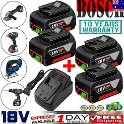 6.0Ah для аккумулятора Bosch 18V BAT609 BAT618 и зарядного устройства 25618-01 топливный Guage DE RU UPS