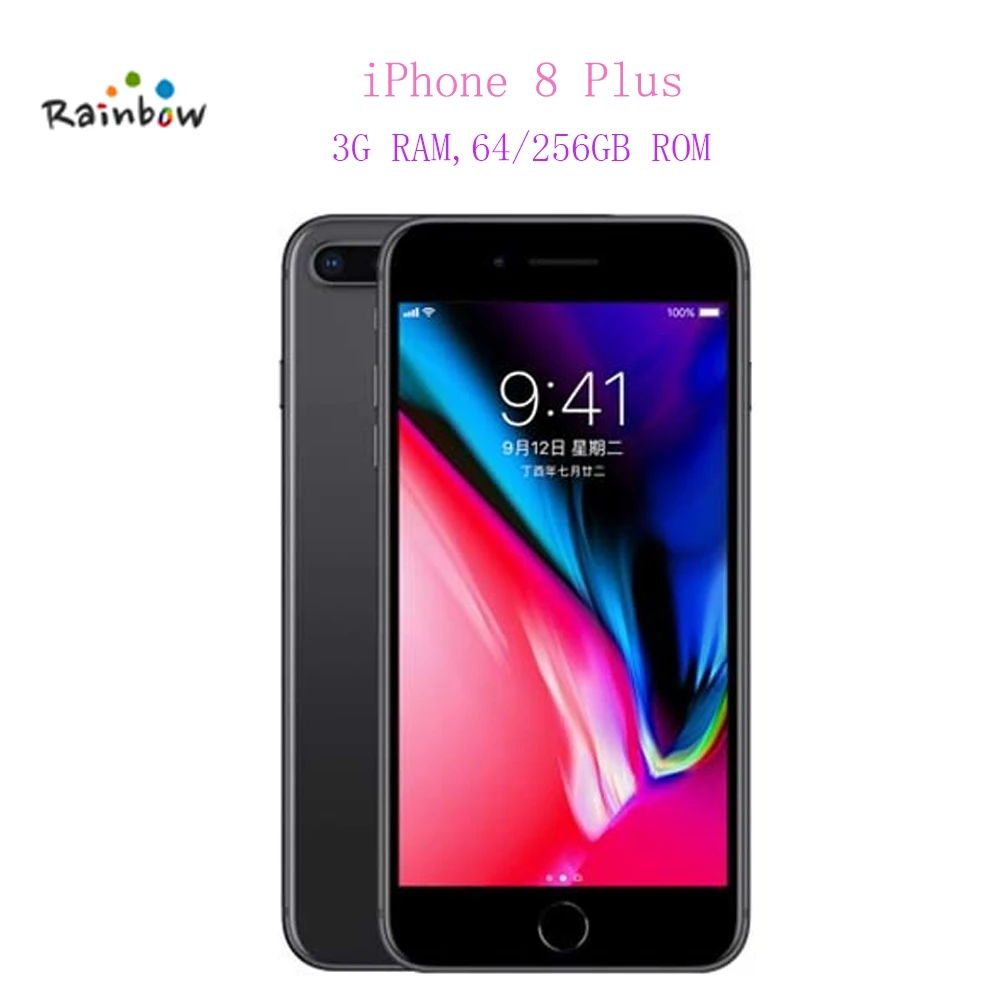 Original Apple iPhone 8 Plus 5.5 inch Hexa Core 12MP & 7MP Camera 2691mAh iOS LTE Fingerprint Touch ID Mobile Phone