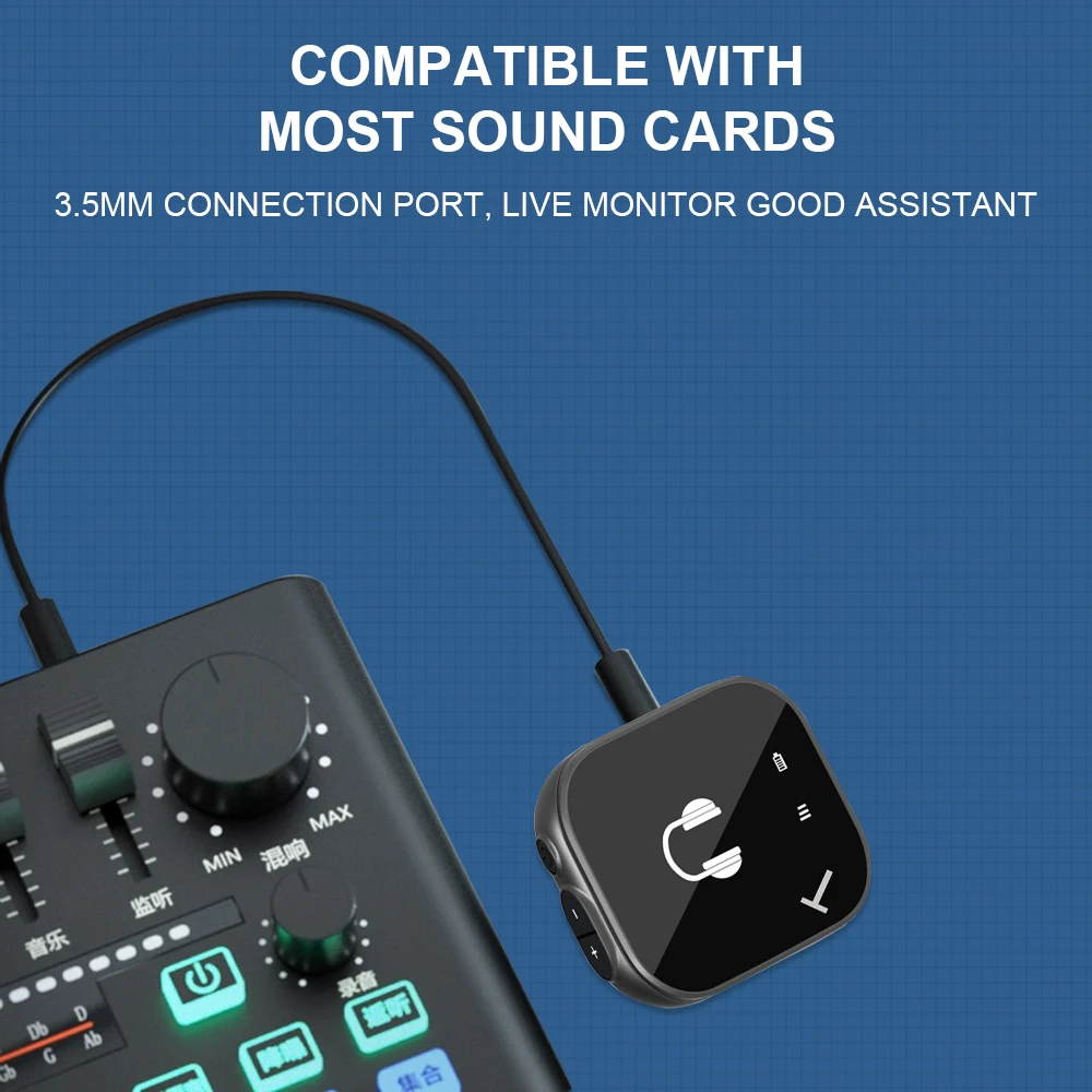 5.8G Wireless In Ear Monitor System Wireless IEM System with Transmitter Receiver Automatic Pairing Professional In Ear Monitor