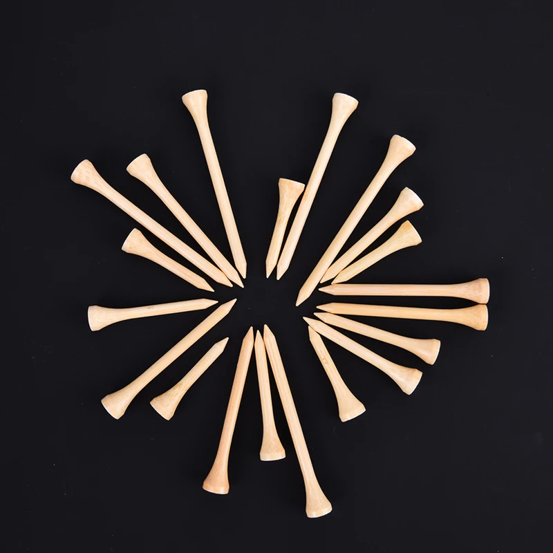 100Pcs/Set Golf Tees Bamboo Tee Golf Balls Holder 4 Sizes Available Stronger than Wood Tees Drop Ship