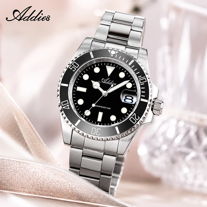 

Addies Luxury Ladies Quartz Watches GM12 5Bar Waterproof 316L Stainless Steel BGW9/C3 Super Luminous 36mm Watch for Woman New