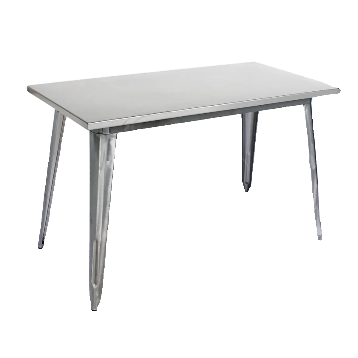 

Simple wrought iron dining table BBQ restaurant commercial square solid wood stainless steel hot pot custom industrial style tab
