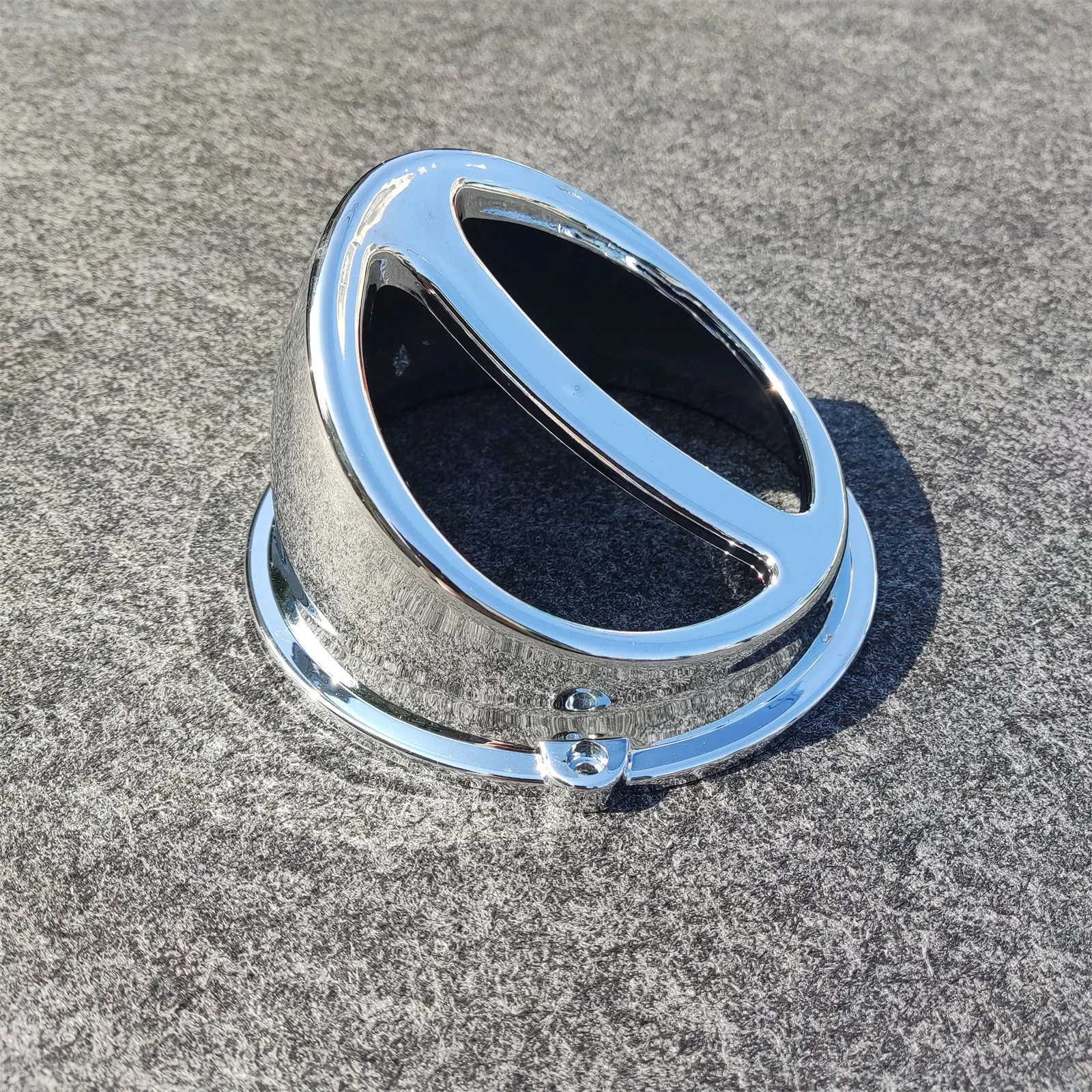 WILEBO Motorcycle Chrome Long Case Left Side Crankcase CVT Transmission Cover Assembly Fit GY6 125CC Engine Scooter ATV Moped