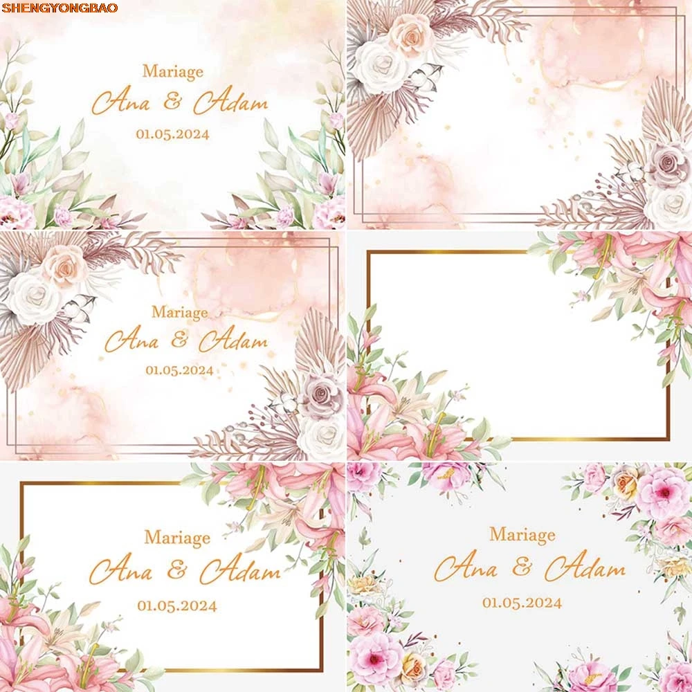 

Wedding Ceremery Background Photography Rose Garden Green Leaves Photocall Backdrop Child Studio Photozone Accessories