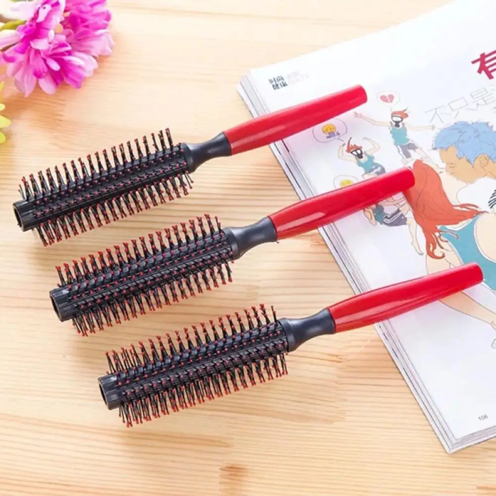 Professional Plastic Round Brush Curly Hair Hair Comb Dressing Barber Comb Straight Straight Salon Blowing H4C5