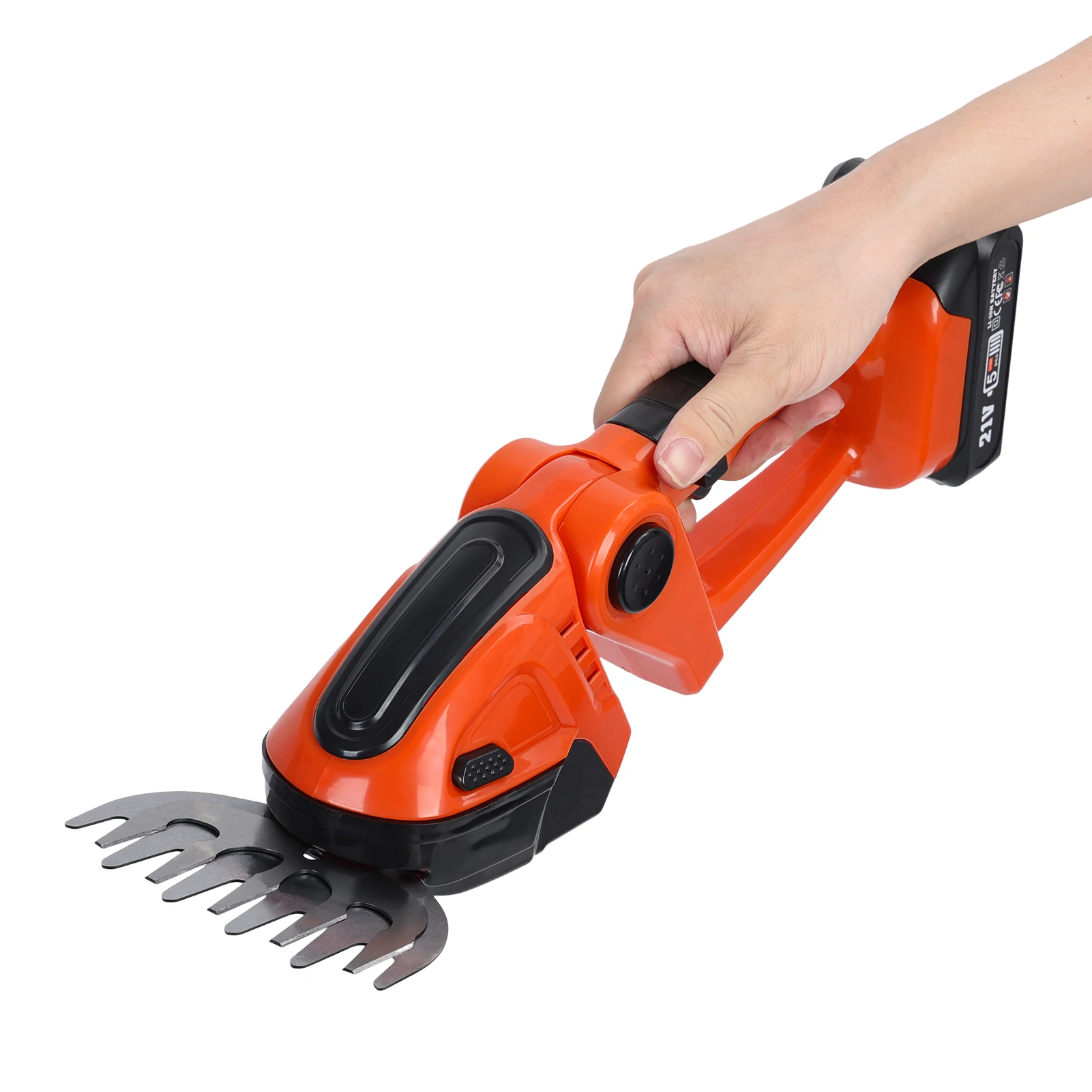 

Cordless Electric Hedge Trimmer Rechargeable Handheld Household Shrub Weeding Pruning Mower Garden Tools