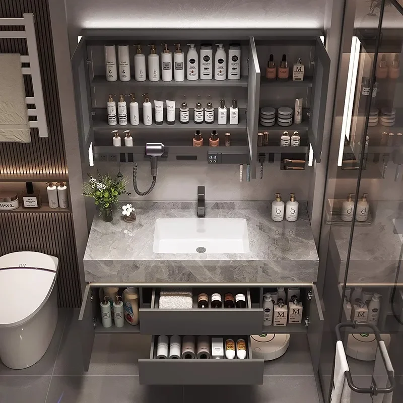 لائحة، بدون خياطة، حوض سيراميك، خزانة حمام، فاخرة خفيفة، مرحاض، غسيل #4