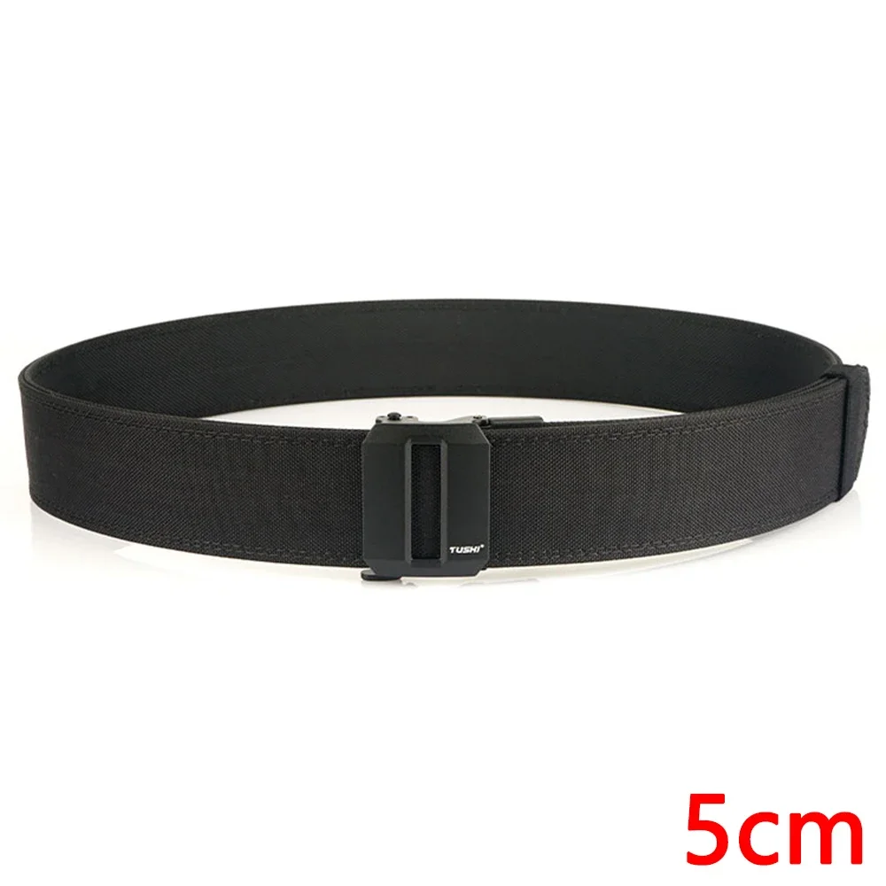 TUSHI Brand 5cm Wide Functional Wind Hanging Gun Shooting Training Belt Men's Versatile Workwear Casual Nylon Automatic Buckle