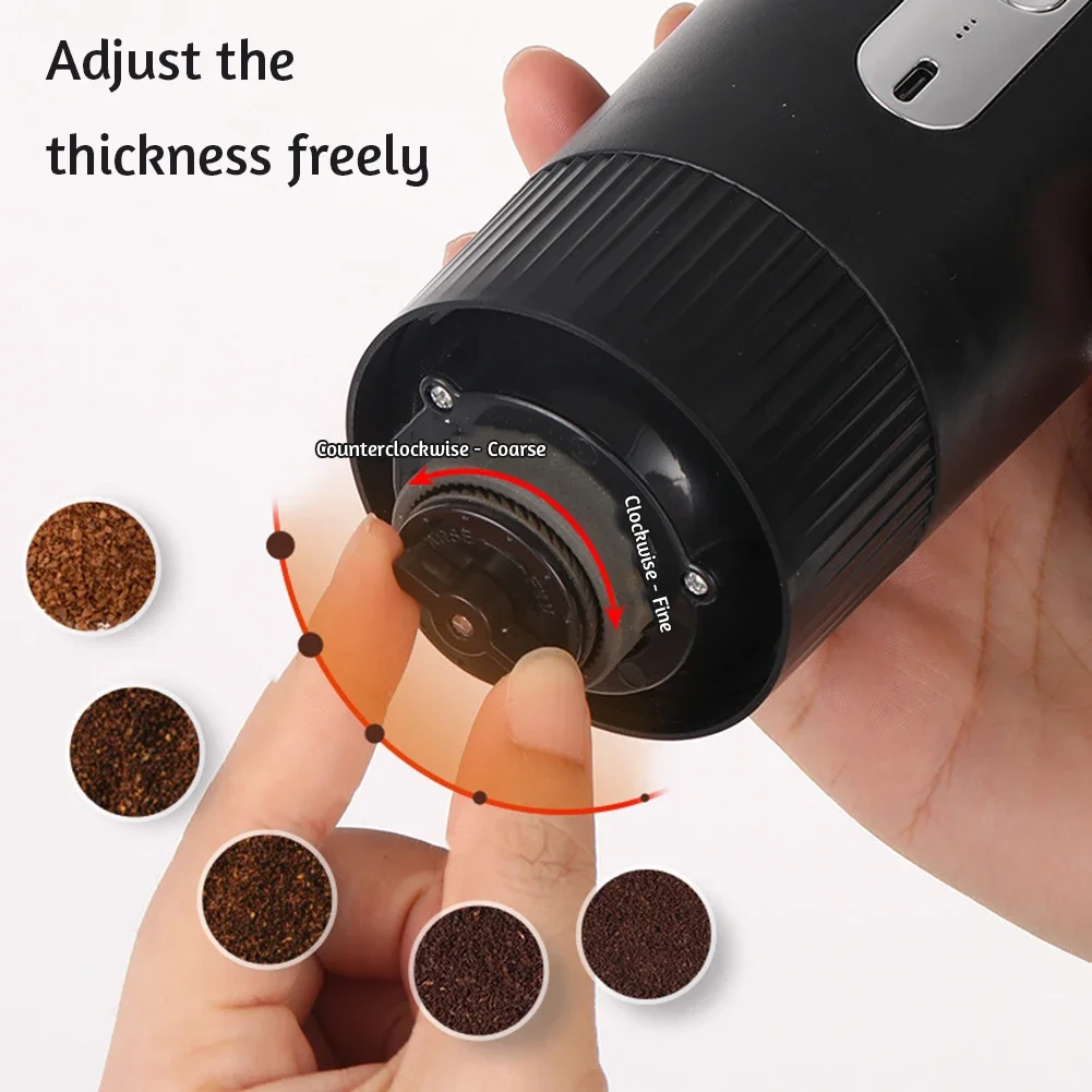 USB 다기능 전기 커피 연마기 왁물 시리얼 후inaa 연마기, 가정용 휴대용 커피 메이커, 주방용 세라