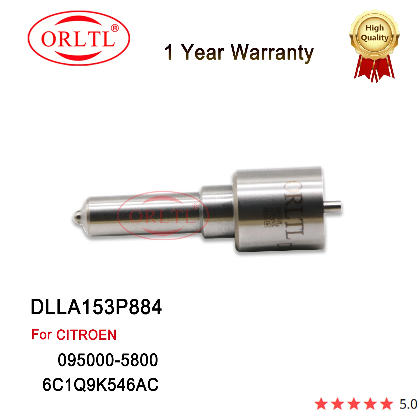 6C1Q-9K546-AC Common Rail Injector Nozzle Tips DLLA153P884 093400-8840 For CITROEN 095000-5800 1378432 1980J7 DCRI105800