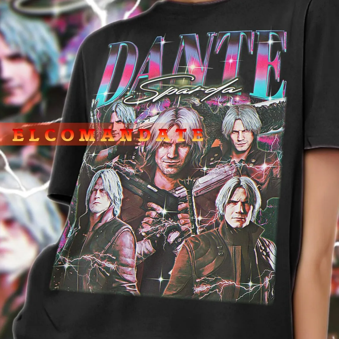 DANTE SPARDA Shirt Dante Sparda Vintage Shirt Dante Sparda Retro 90s Tshirt Dante Sparda Bootleg Tee Dante Sparda Sweater