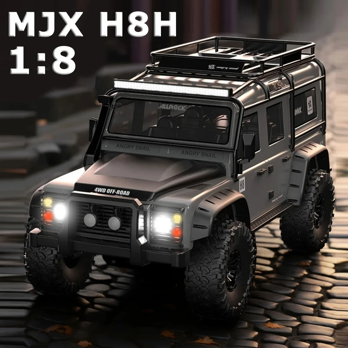 1/8 MJX H8H H8H+ V2 Off Road Rc Car Brushless Climbing Vehicle 8CH Simulation With Light Differential Lock APP Programing RC car