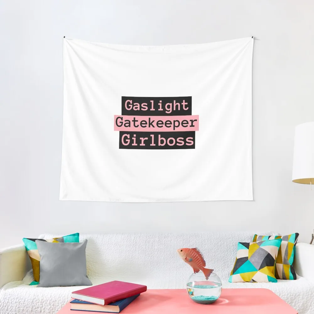 

Gaslight, Gatekeep, Girlboss Tapestry Custom Aesthetic Room Decors Aesthetics For Room Room Decore Aesthetic Tapestry