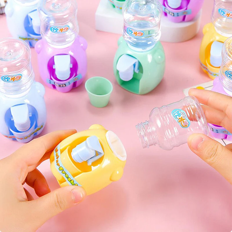 Simpatica mini fontana per bere acqua, set da cucina per giochi di finzione per bambini - Regalo giocattolo educativo per decorazioni fai da te per bambini