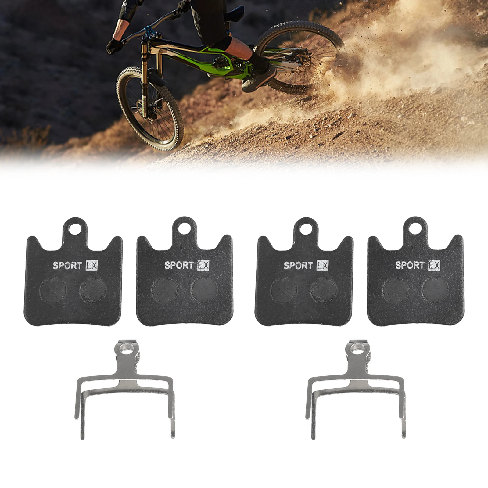 Professional grade Resin Disc Brake Pads for Hope Tech X2 Bike Bicycle Improve Your Riding Experience (2 Pairs)