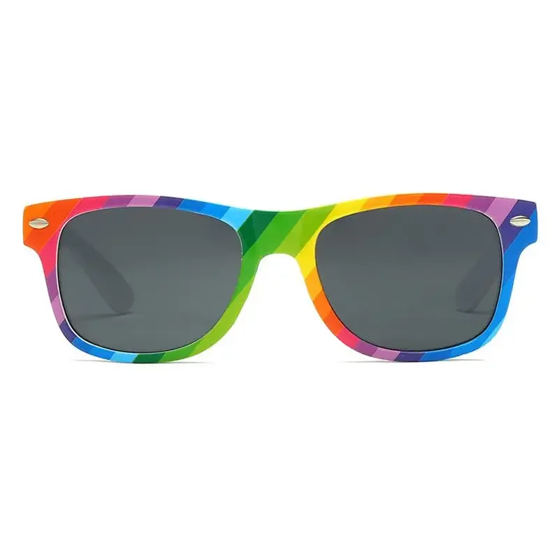 Wholesale Rainbow Pride Sunglasses Unisex Retro UV400 Protection LGBT Eyewear Bulk Sunglasses for Adults Teens Party Glasses